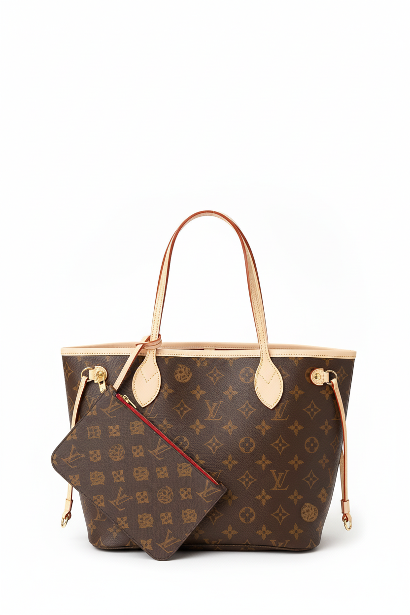 Lo& vu T& Leather Bag