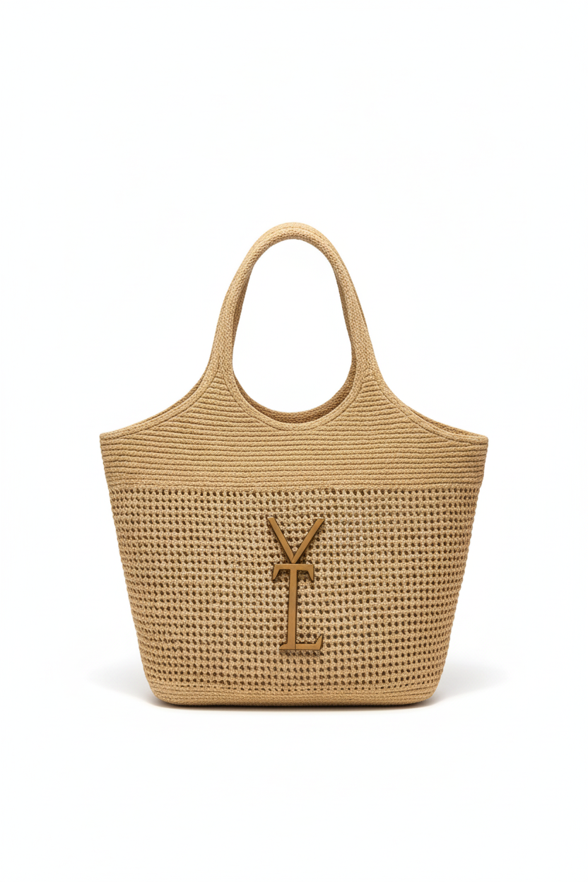 S& L&  Raffia Icare T& Bag