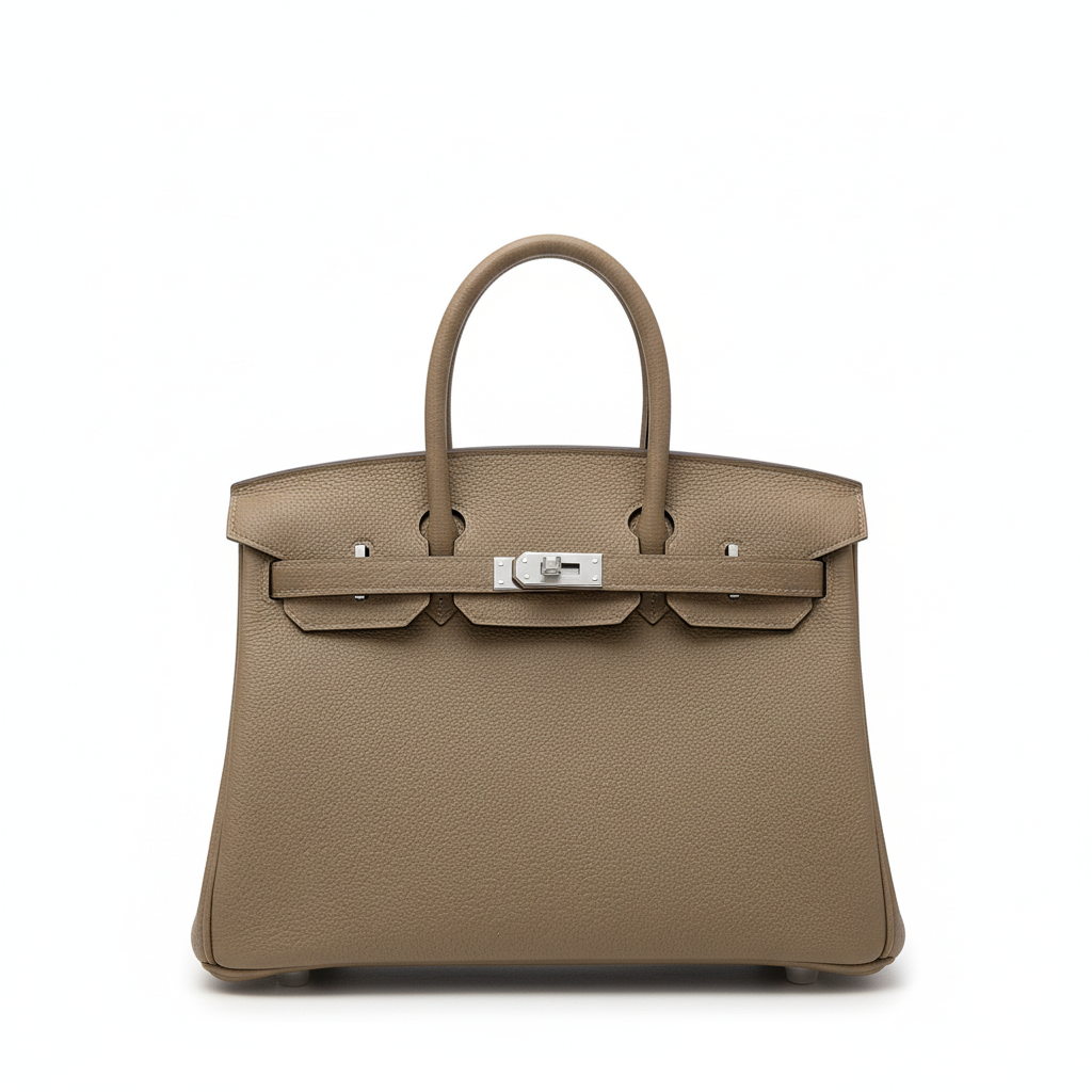 H&K&M &B&30 T& E& Bag Silver Hardware Handbags (11.8in30cm)